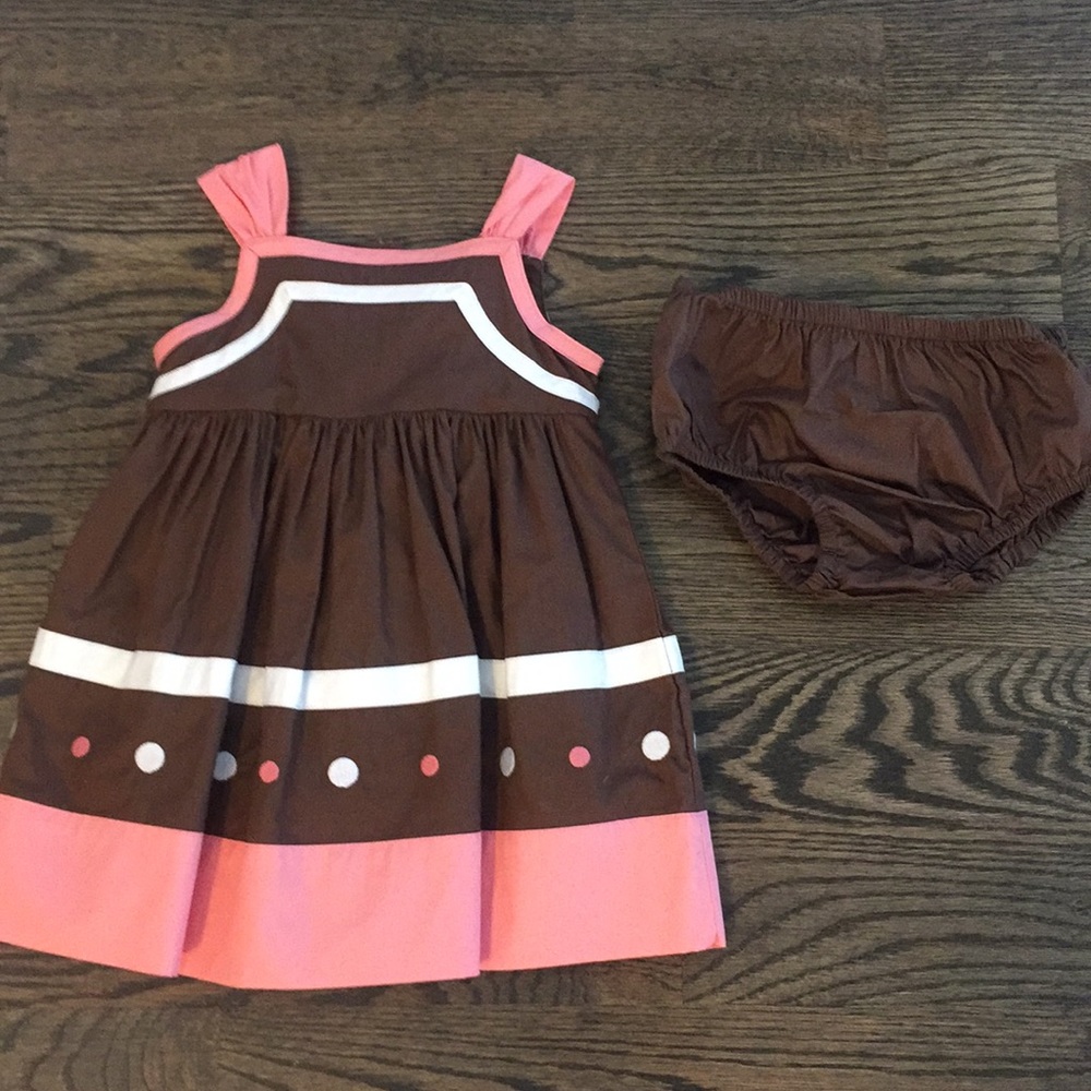 Baby Girl Janie and Jack dress/ cover bottoms